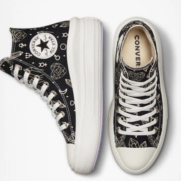 Sale! Chuck Taylor All Star Move Platform Mystic Crystals Womens sizes new - Picture 5 of 6